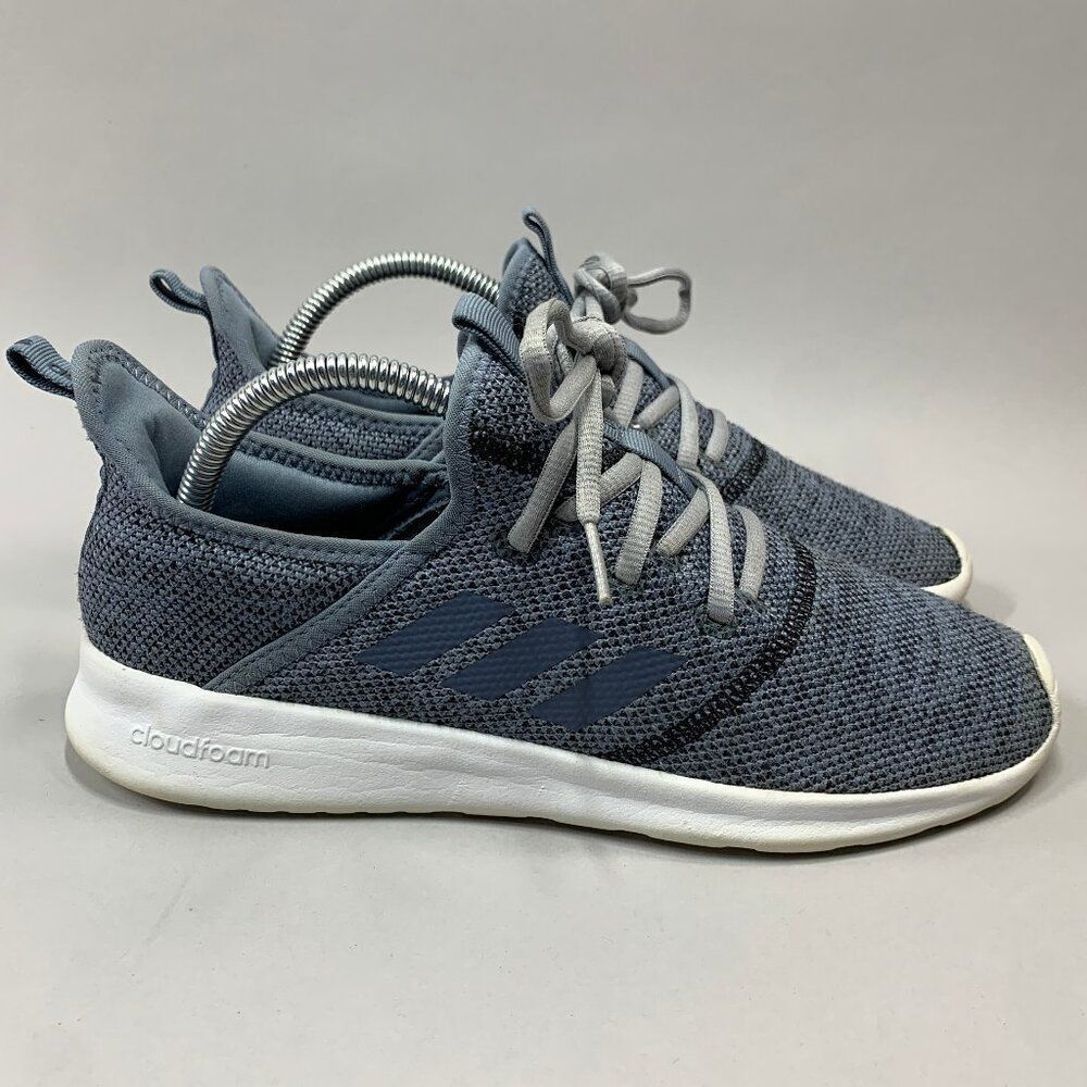 Adidas Cloudfoam Pure Running Shoes Women's 8 Blue White Athletic Run Training